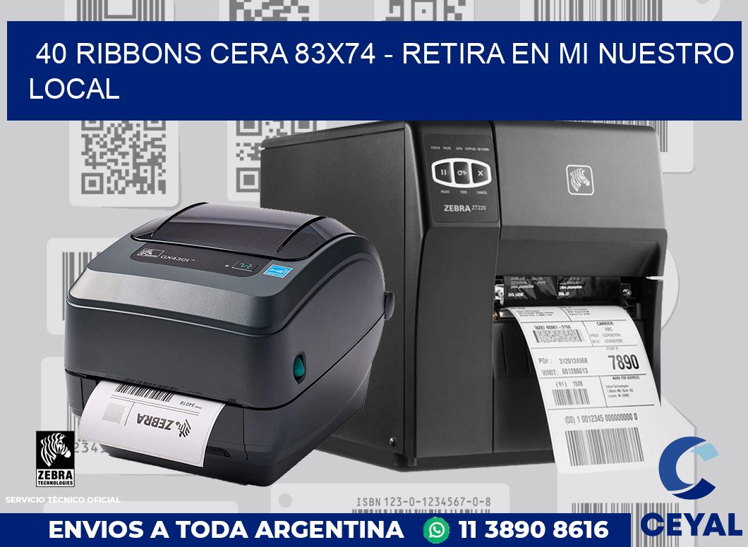 40 Ribbons cera 83x74 - retira en mi nuestro local