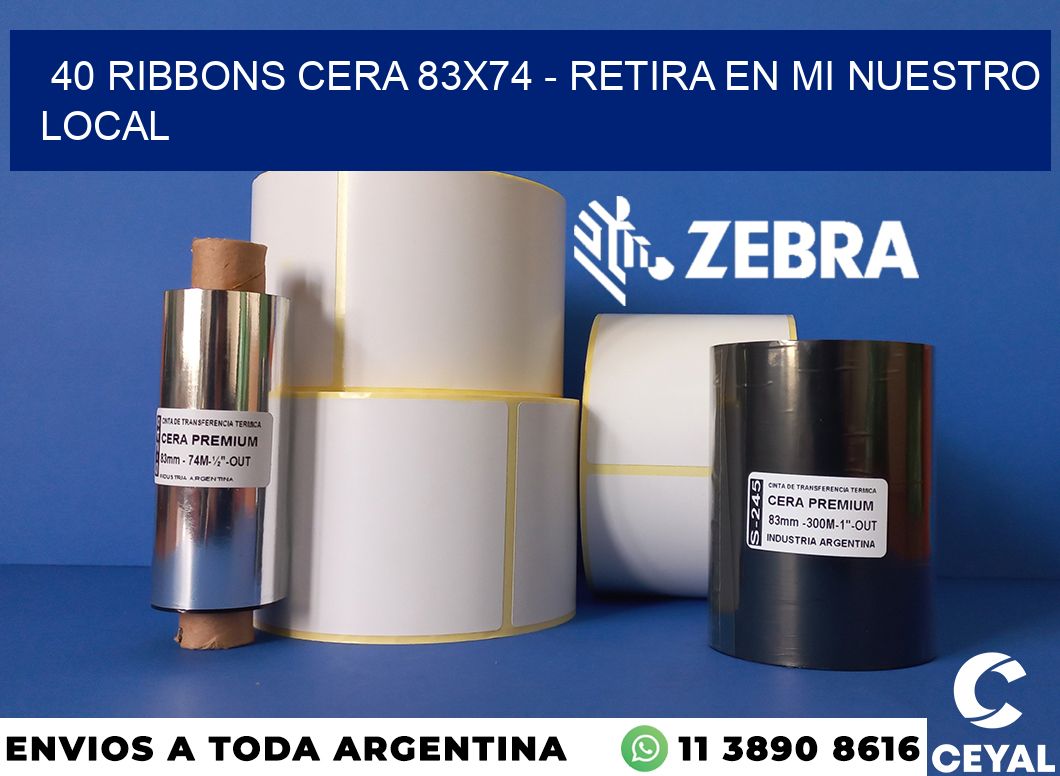 40 Ribbons cera 83x74 - retira en mi nuestro local