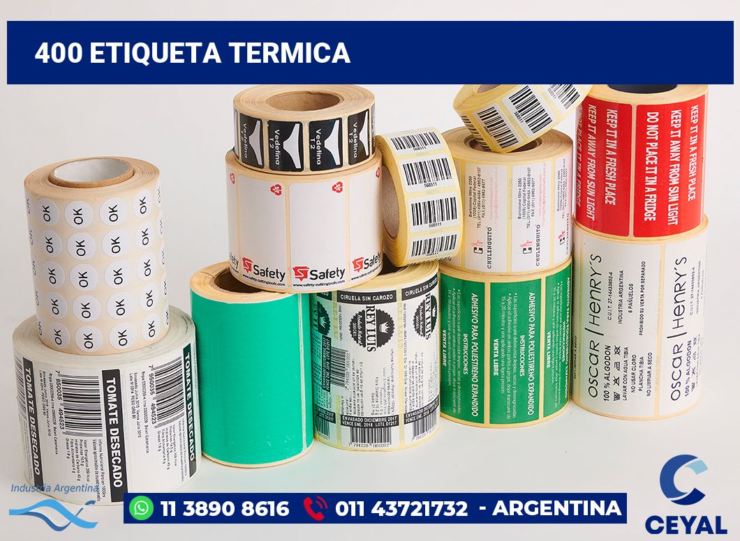 400 Etiqueta termica
