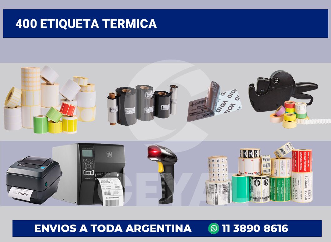 400 Etiqueta termica