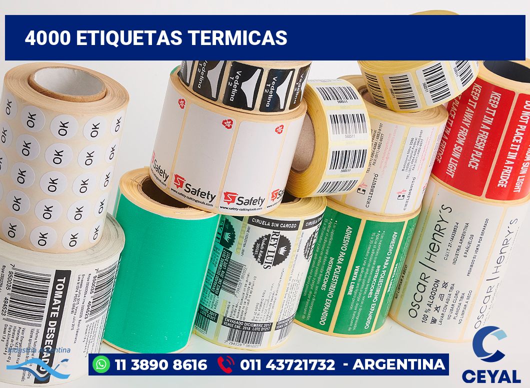 4000 Etiquetas termicas
