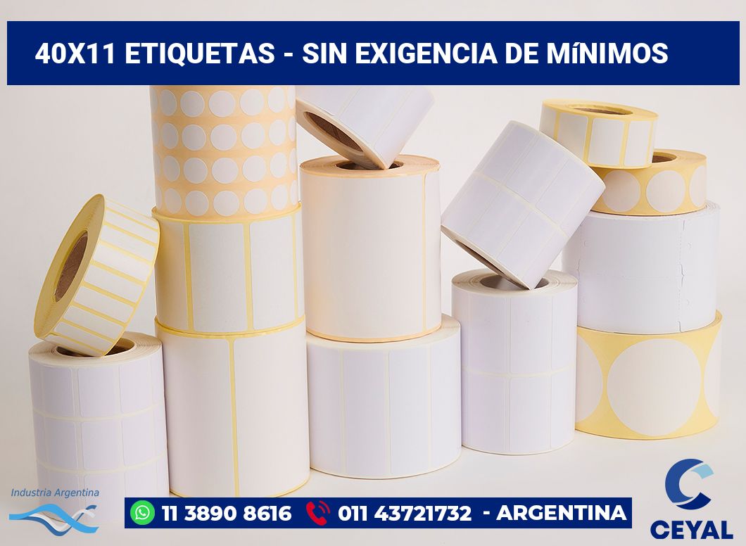 40x11 Etiquetas