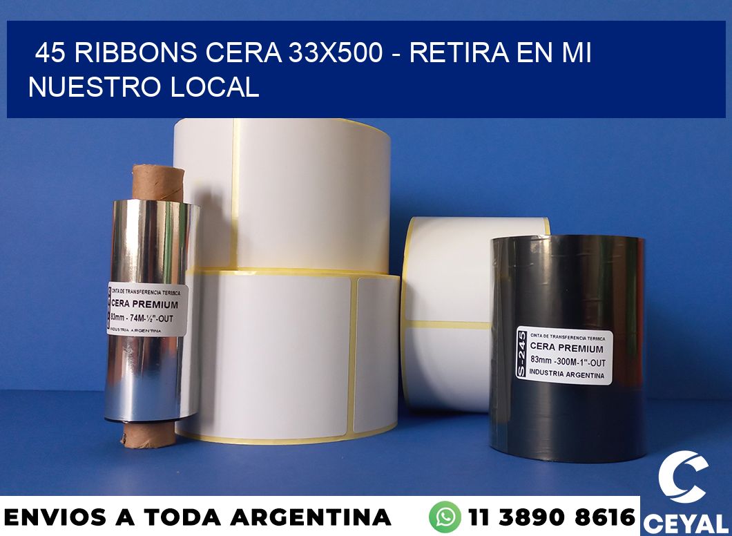 45 Ribbons cera 33×500 – retira en mi nuestro local