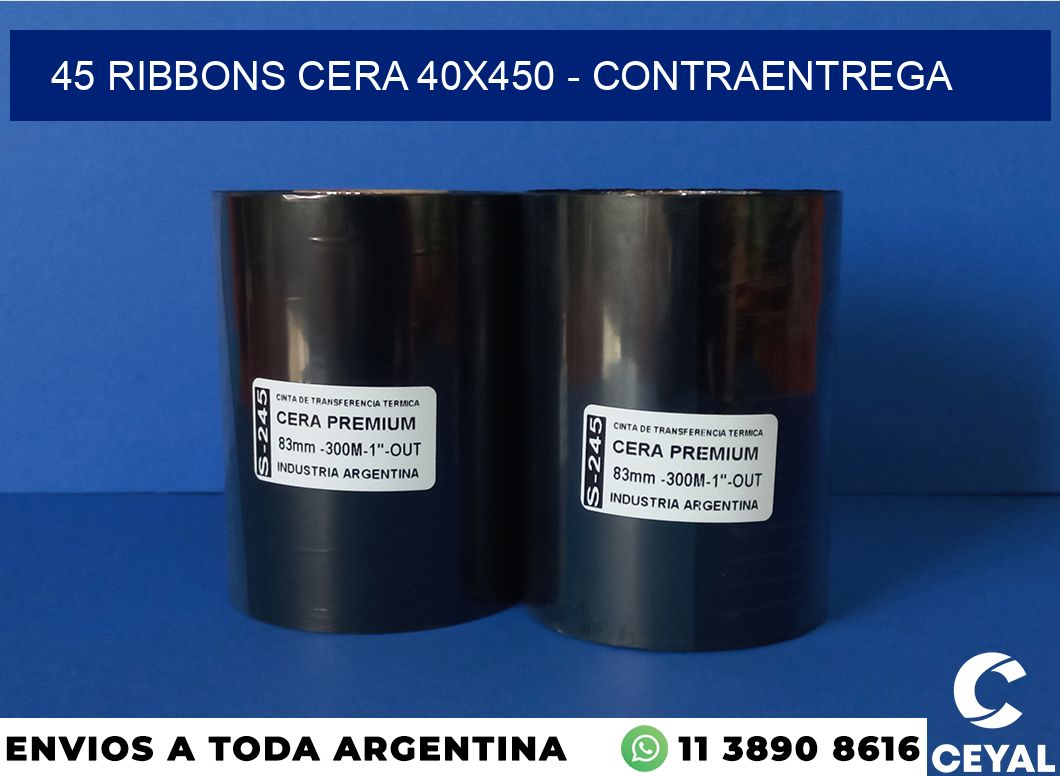45 Ribbons cera 40×450 – contraentrega