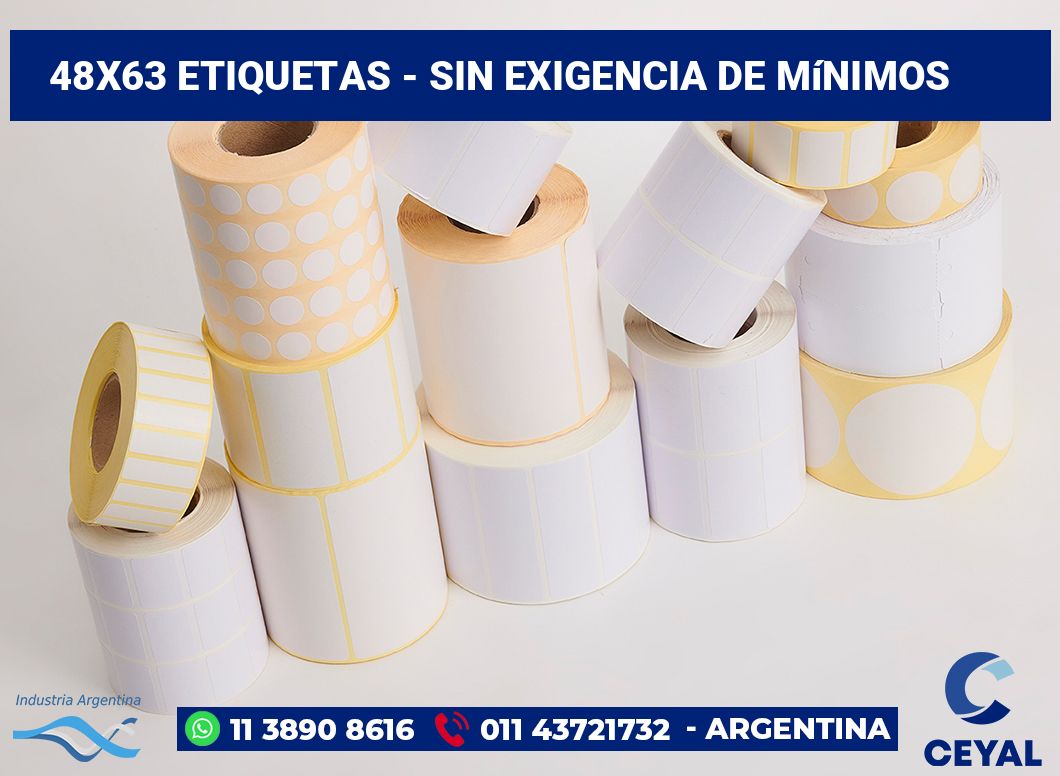 48x63 Etiquetas