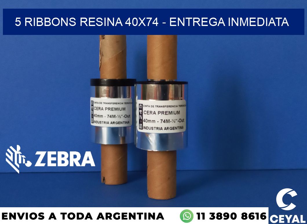 5 Ribbons resina 40x74 - Entrega inmediata