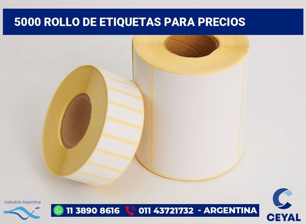 5000 Rollo de etiquetas para precios