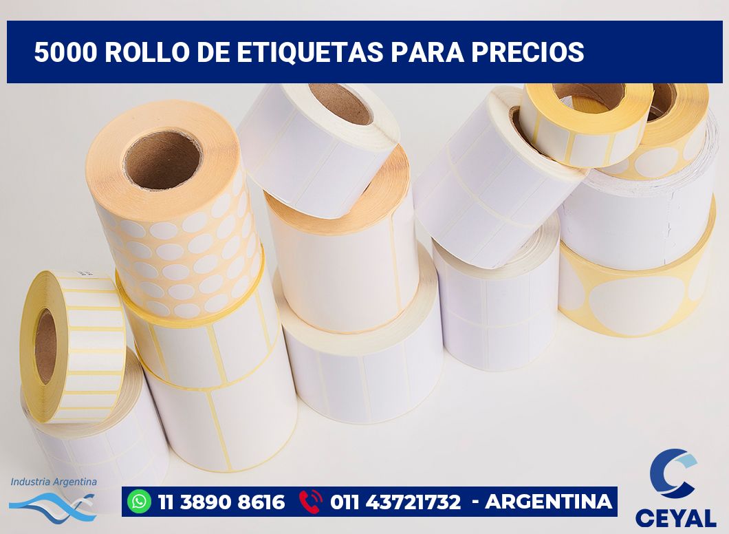 5000 Rollo de etiquetas para precios