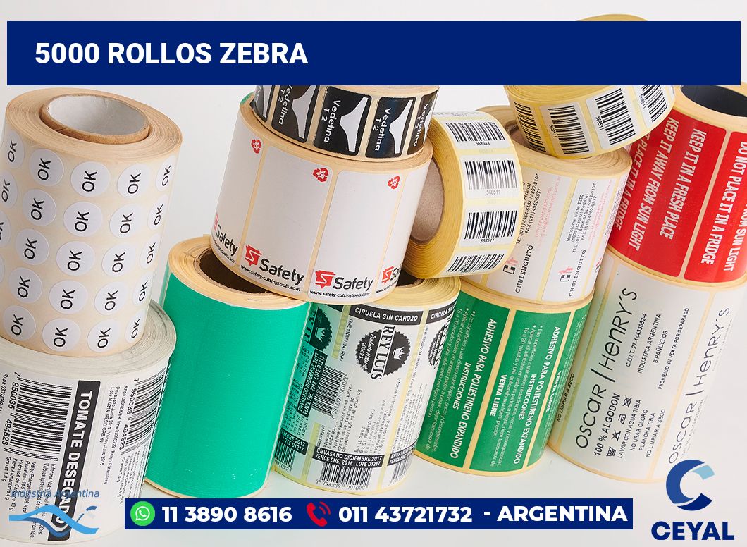 5000 Rollos zebra