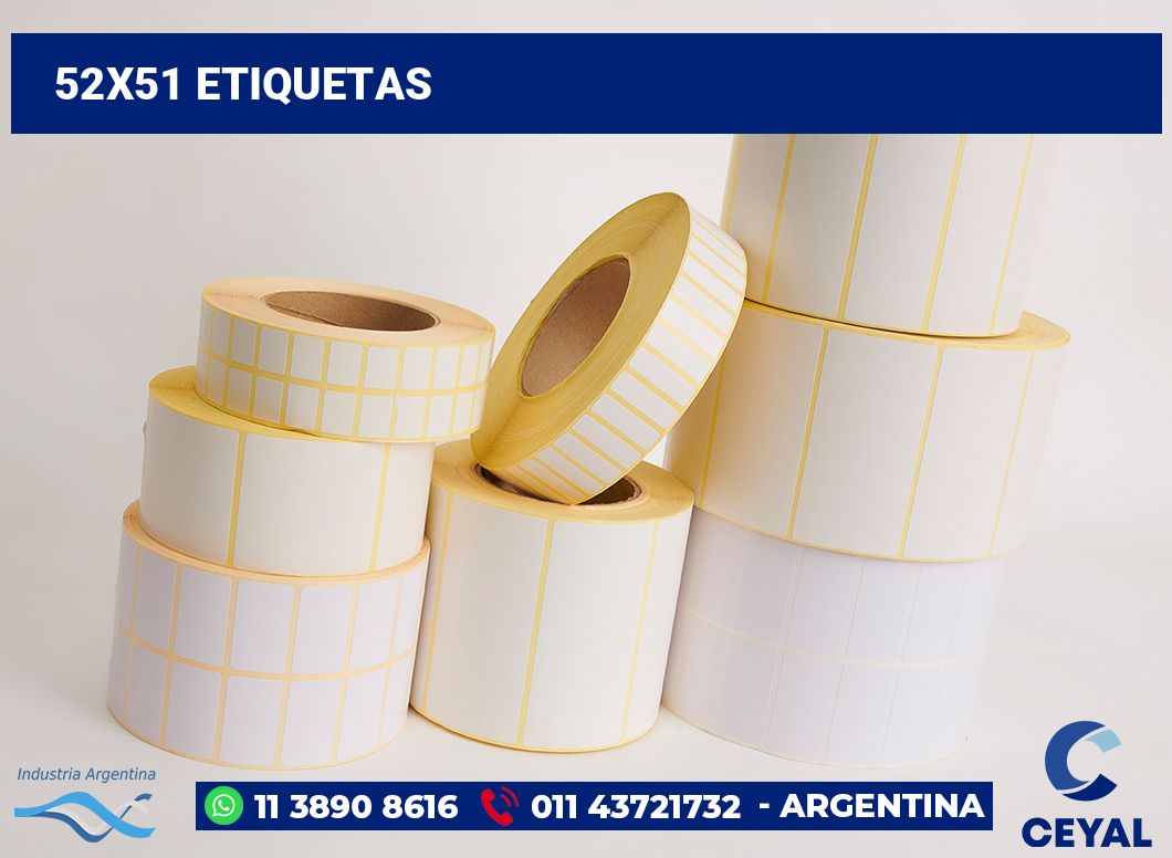52x51 Etiquetas