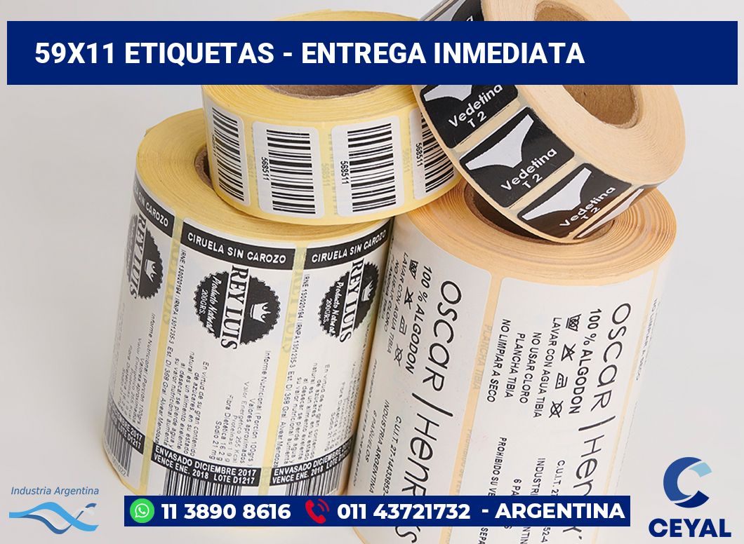 59×11 Etiquetas