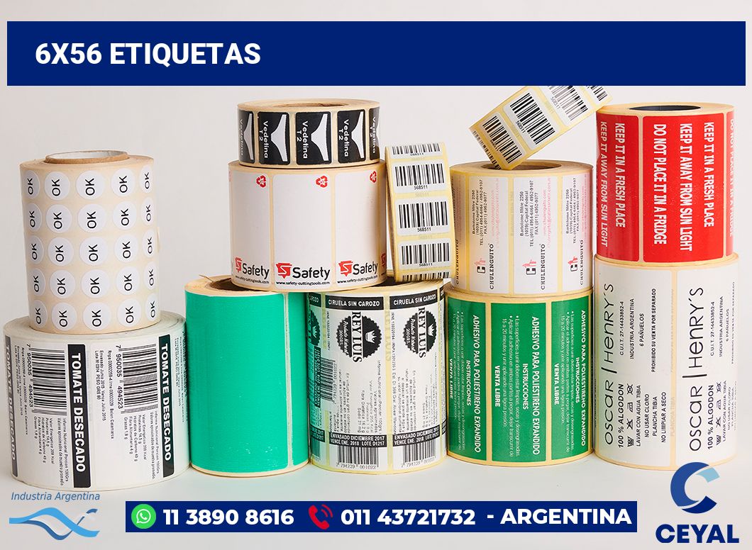 6x56 Etiquetas