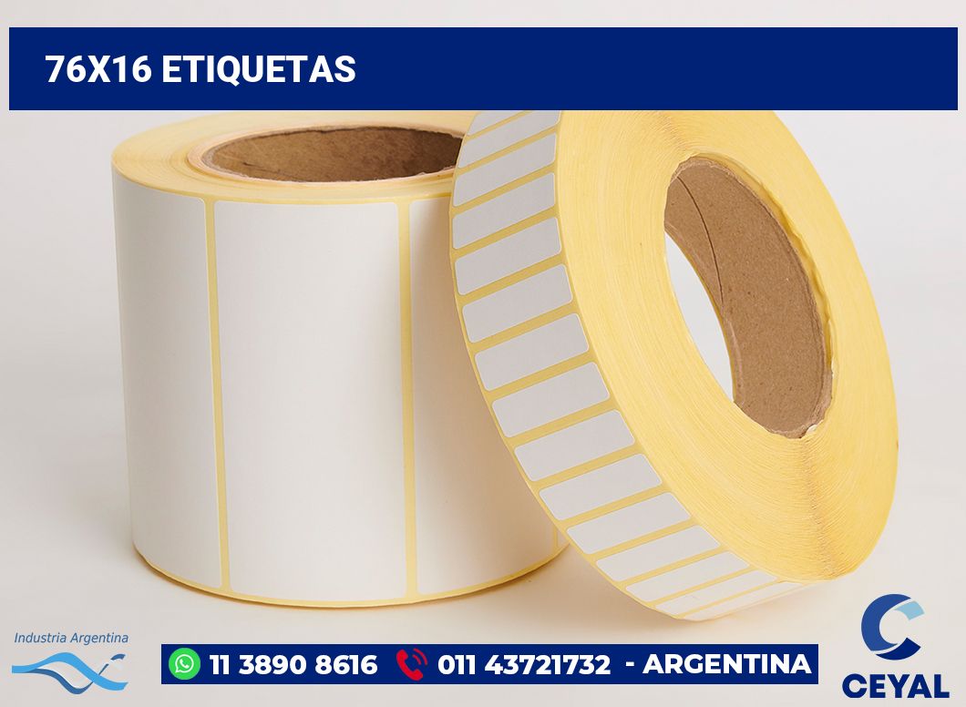 76x16 Etiquetas