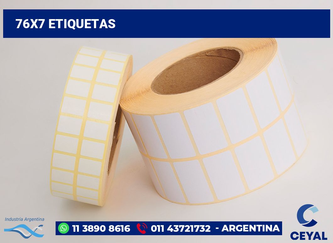 76x7 Etiquetas