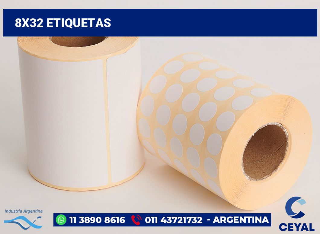 8x32 Etiquetas
