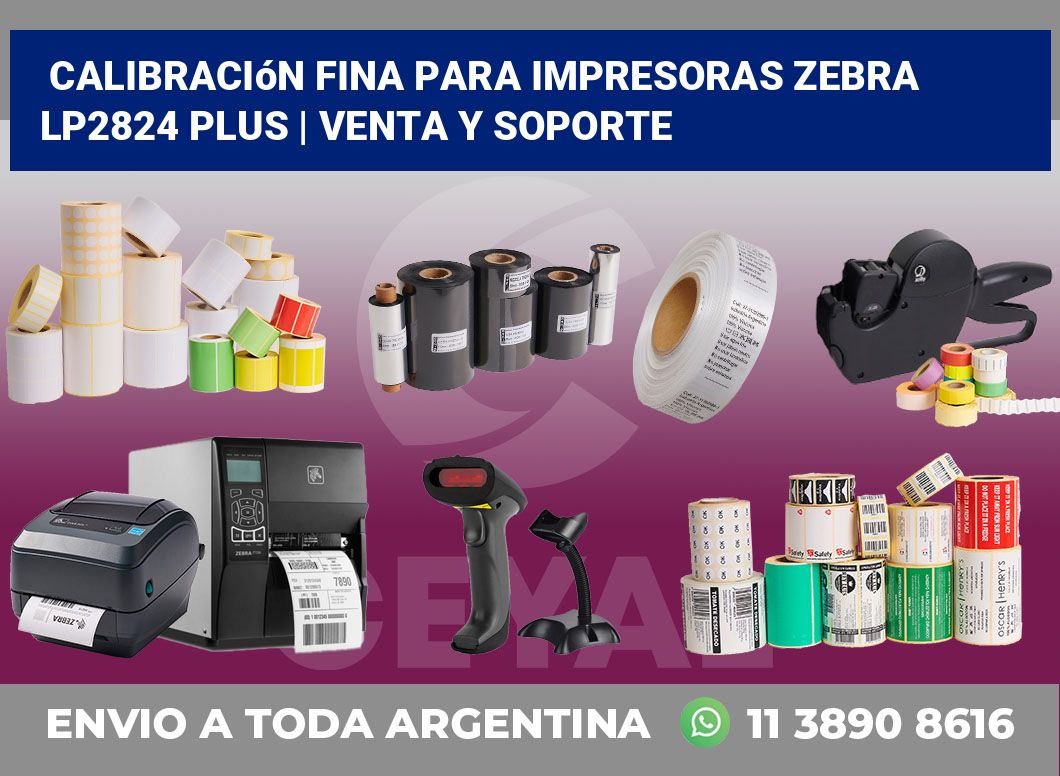 Calibración fina para impresoras Zebra LP2824 Plus | Venta y soporte