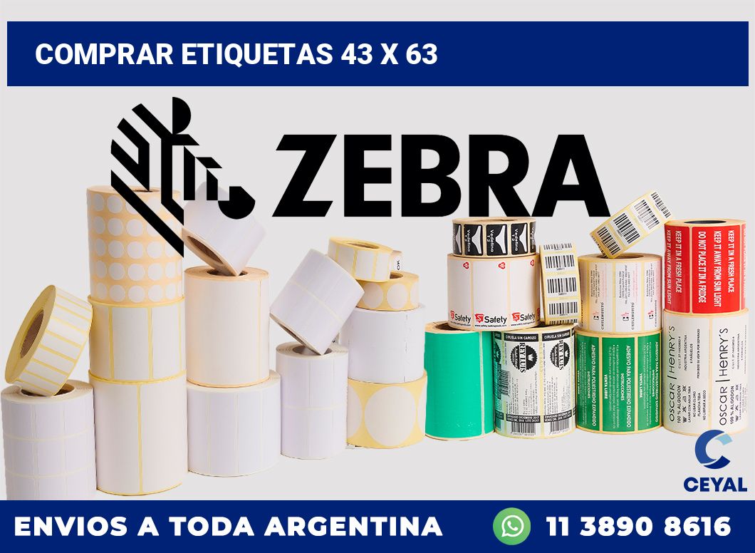 Comprar etiquetas 43 x 63