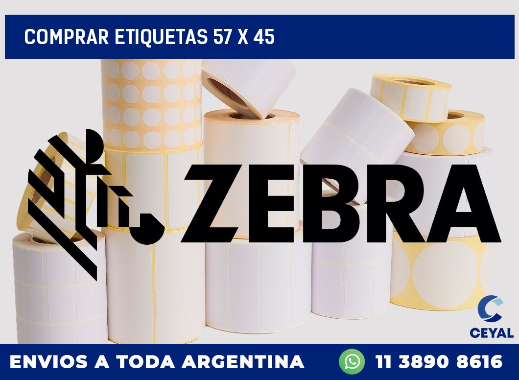 Comprar etiquetas 57 x 45