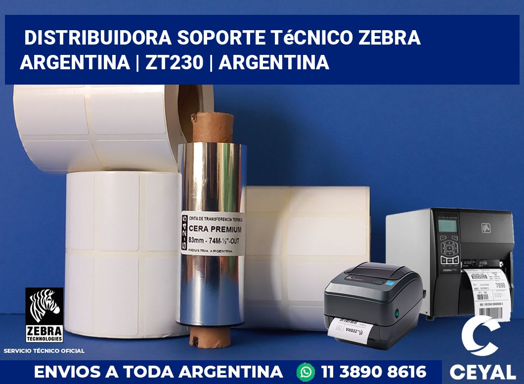 Distribuidora soporte técnico Zebra Argentina | zt230 | Argentina