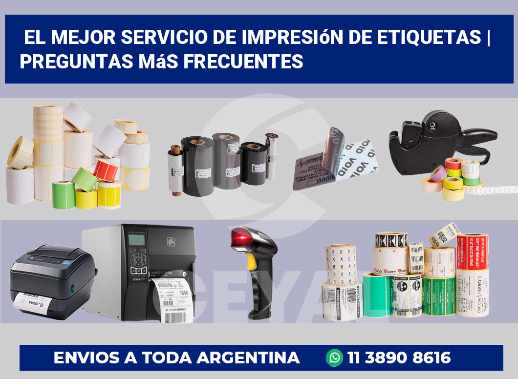 El mejor servicio de impresión de etiquetas | Preguntas más frecuentes
