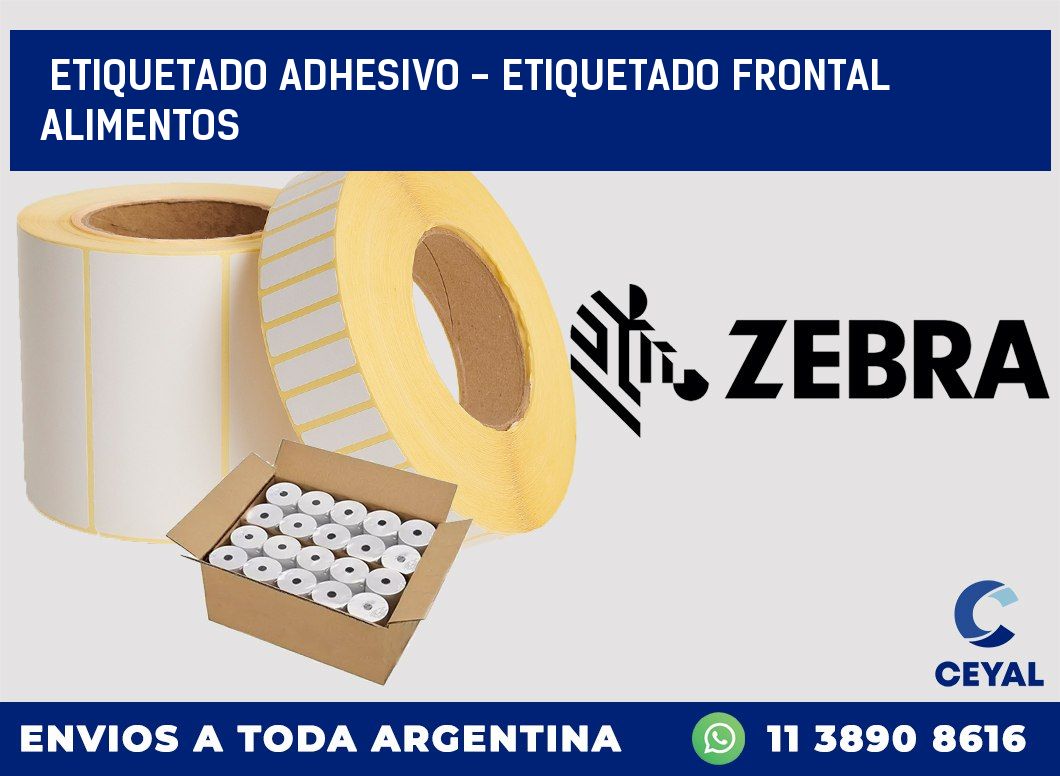 Etiquetado adhesivo – etiquetado frontal alimentos