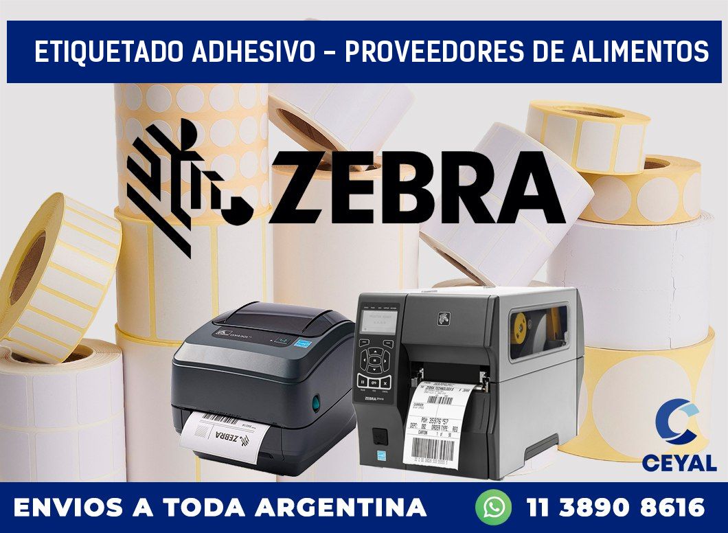 Etiquetado adhesivo – proveedores de alimentos