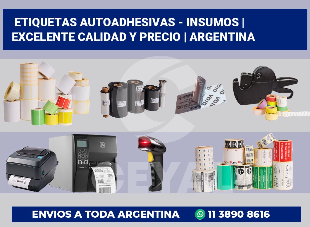 Etiquetas autoadhesivas – insumos | Excelente calidad y precio | Argentina
