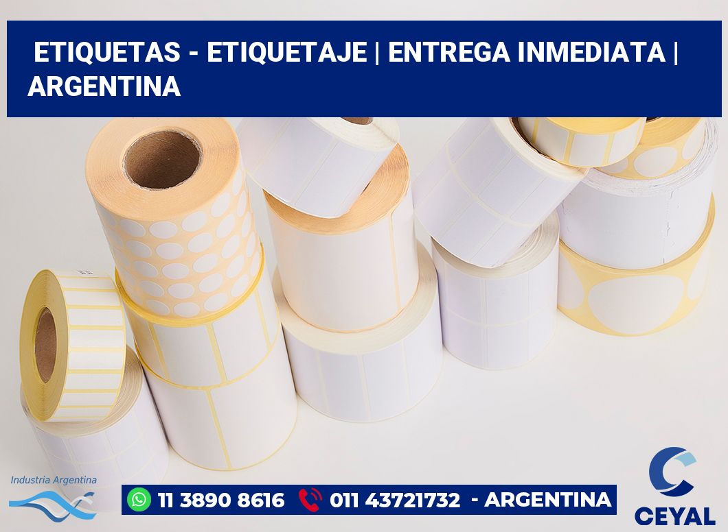 Etiquetas - etiquetaje | Entrega inmediata | Argentina