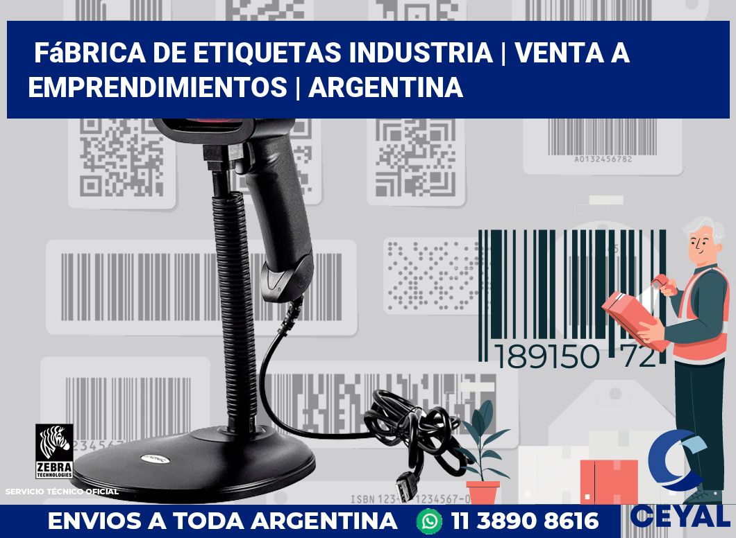 Fábrica de etiquetas industria | Venta a emprendimientos | Argentina