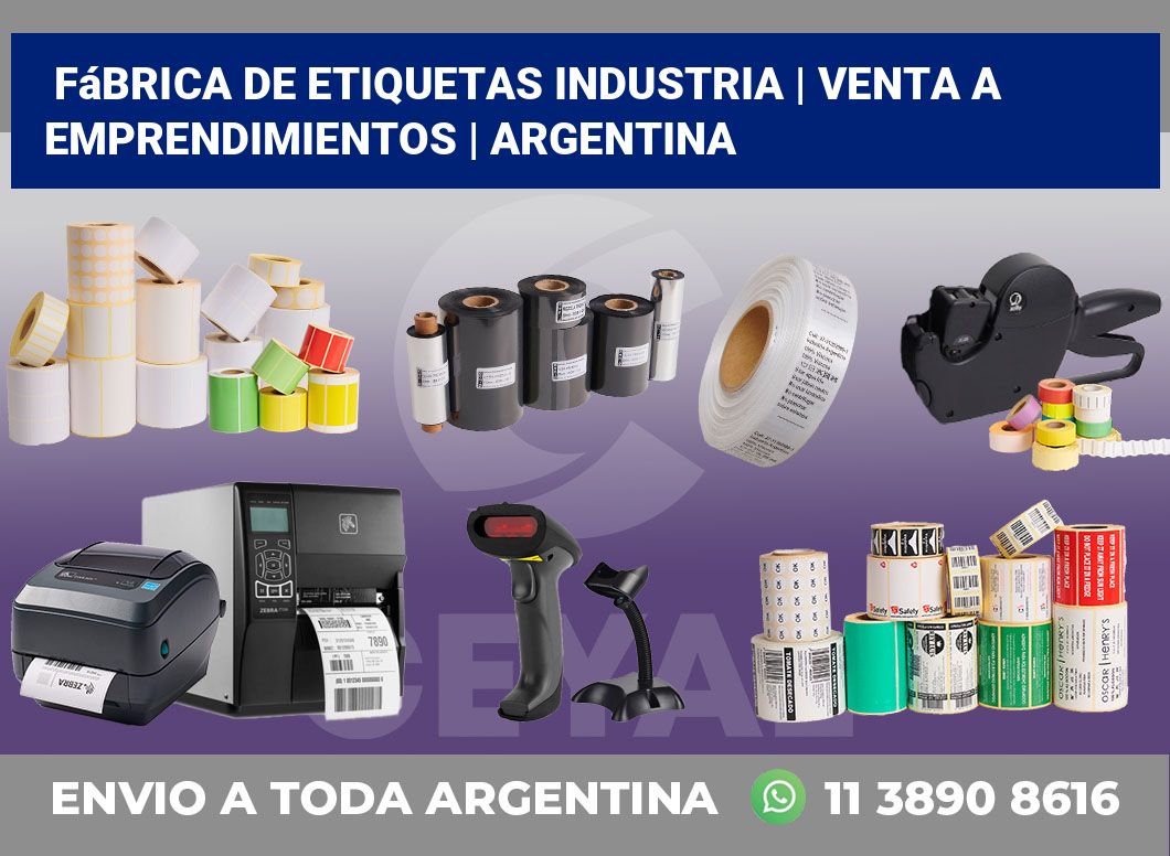 Fábrica de etiquetas industria | Venta a emprendimientos | Argentina