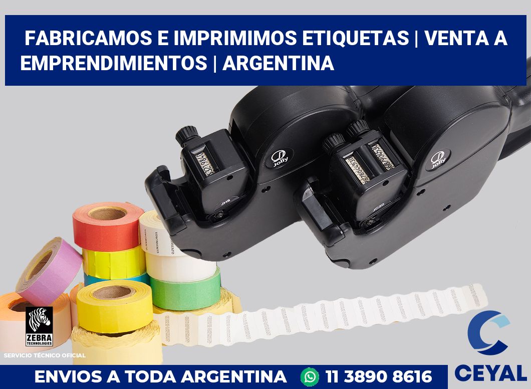Fabricamos e imprimimos etiquetas | Venta a emprendimientos | Argentina