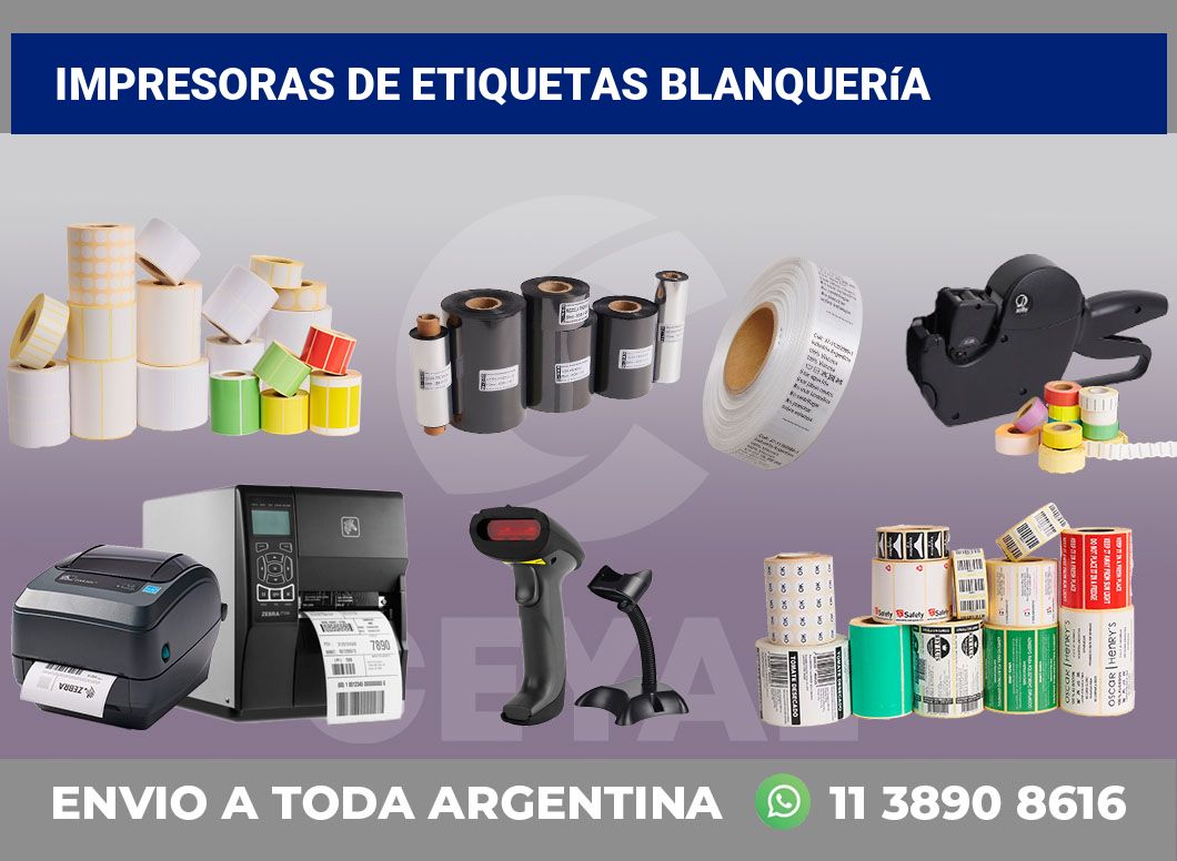 Impresoras de etiquetas Blanquería