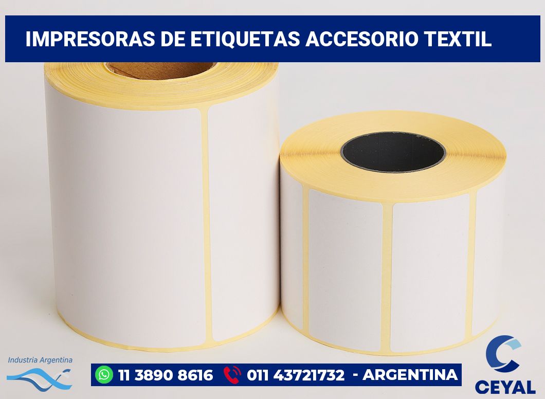 Impresoras de etiquetas accesorio textil