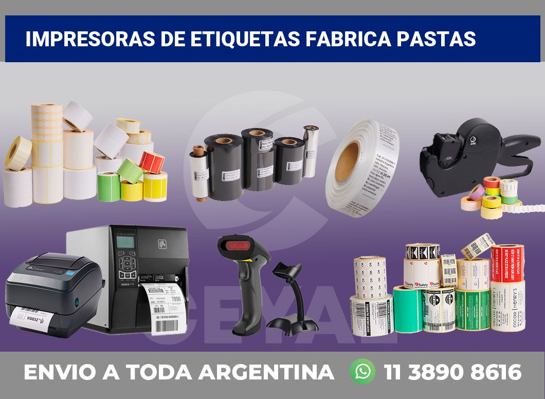 Impresoras de etiquetas fabrica pastas