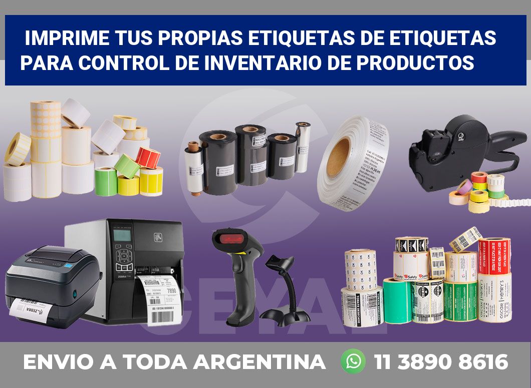 Imprime tus Propias Etiquetas de Etiquetas para Control de Inventario de Productos