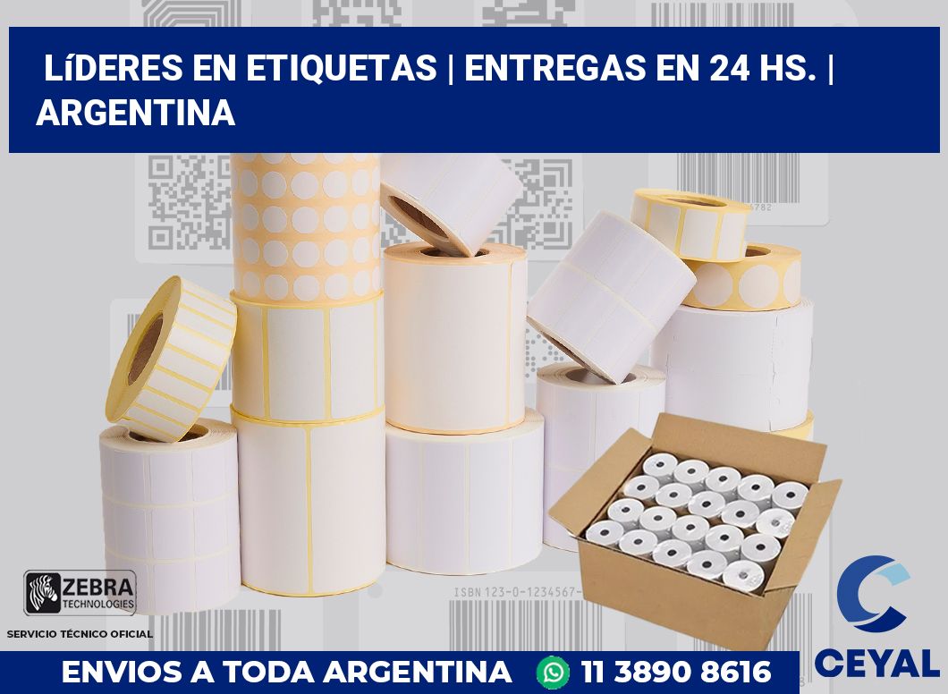 Líderes en etiquetas | Entregas en 24 hs. | Argentina