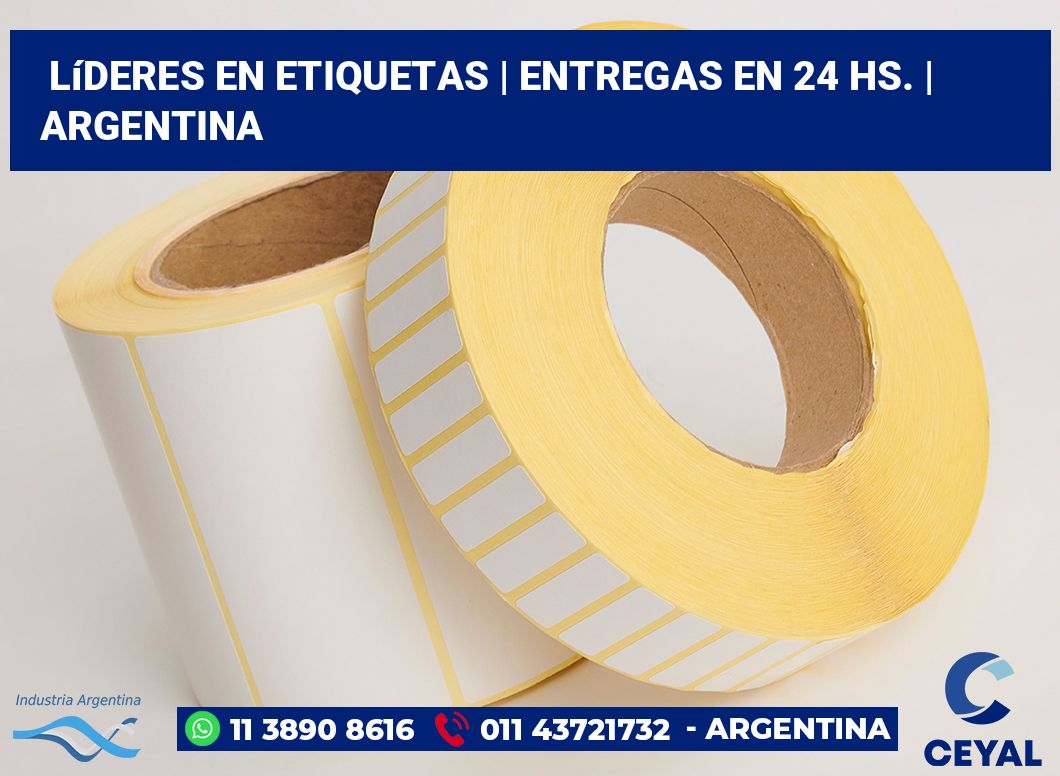 Líderes en etiquetas | Entregas en 24 hs. | Argentina