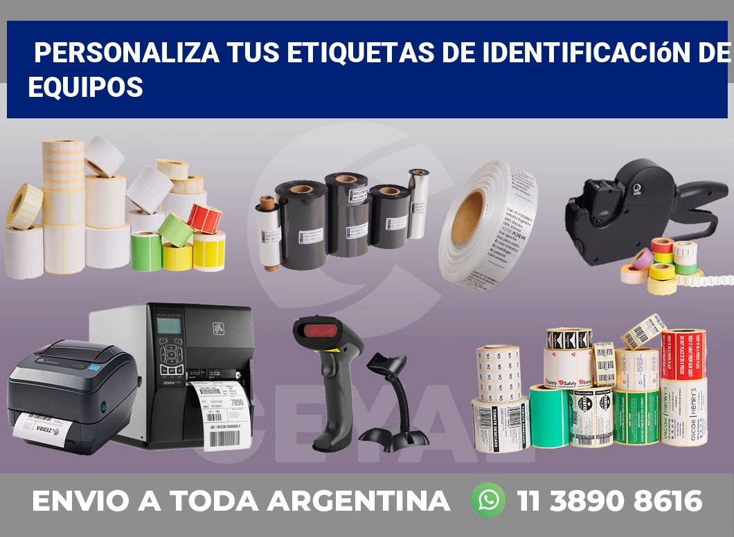 Personaliza tus Etiquetas de Identificación de Equipos