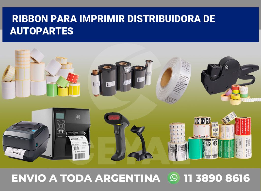 Ribbon para imprimir Distribuidora de autopartes