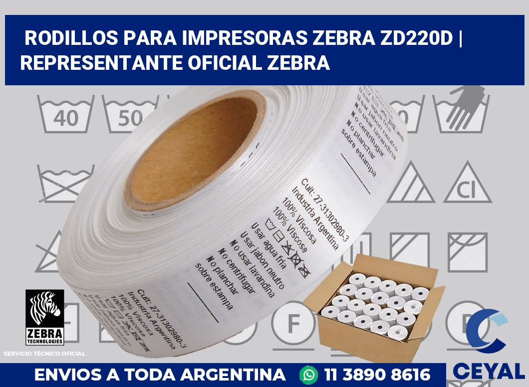 Rodillos para impresoras Zebra ZD220d | Representante oficial Zebra