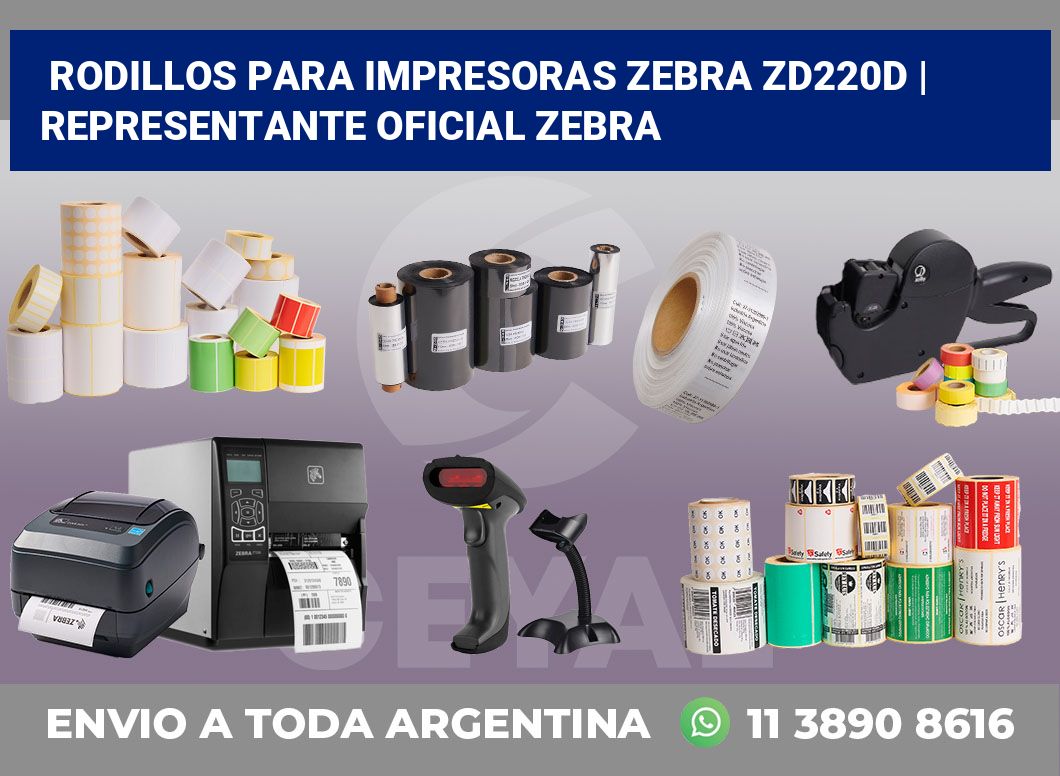 Rodillos para impresoras Zebra ZD220d | Representante oficial Zebra