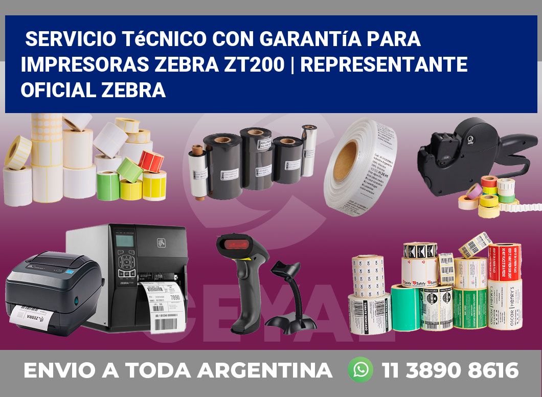 Servicio técnico con garantía para impresoras Zebra ZT200 | Representante oficial Zebra
