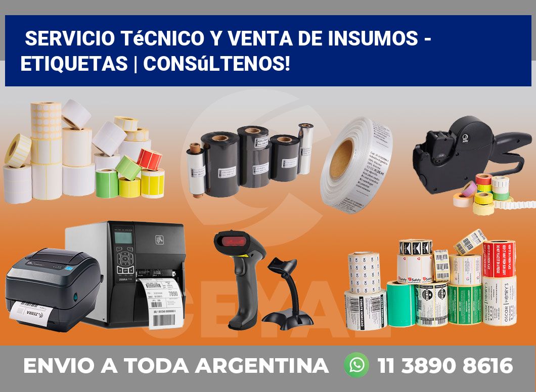 Servicio técnico y venta de insumos – Etiquetas | Consúltenos!