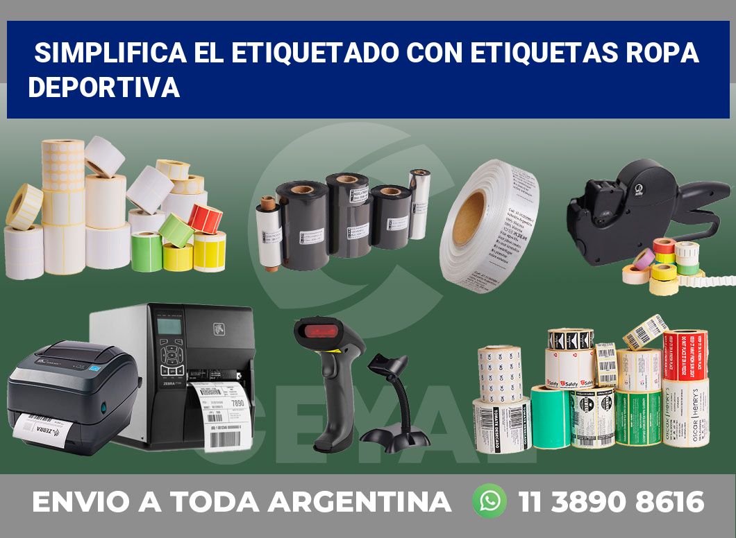 Simplifica el Etiquetado con Etiquetas ropa deportiva
