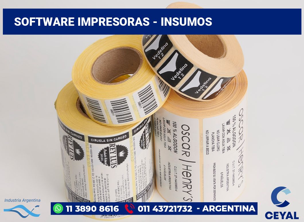 Software impresoras - Insumos