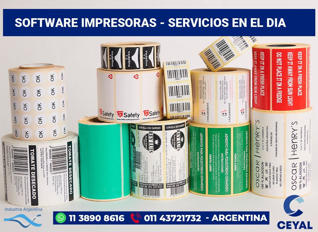 Software impresoras - Servicios en el dia