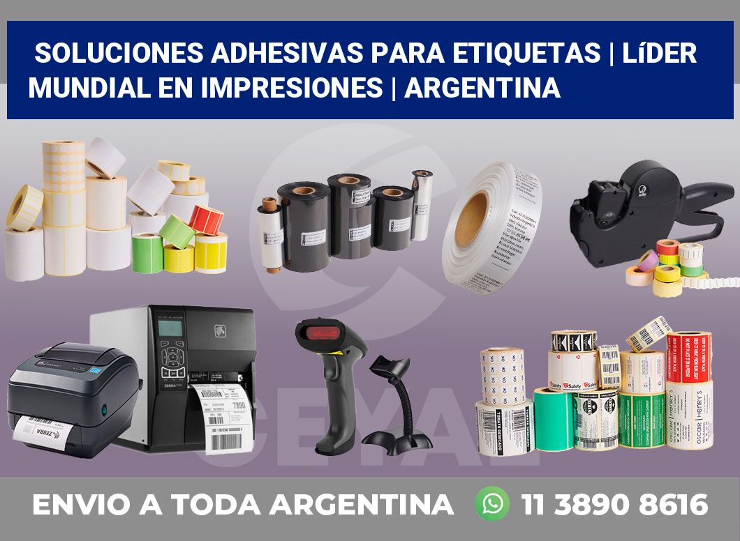 Soluciones adhesivas para etiquetas | Líder mundial en impresiones | Argentina