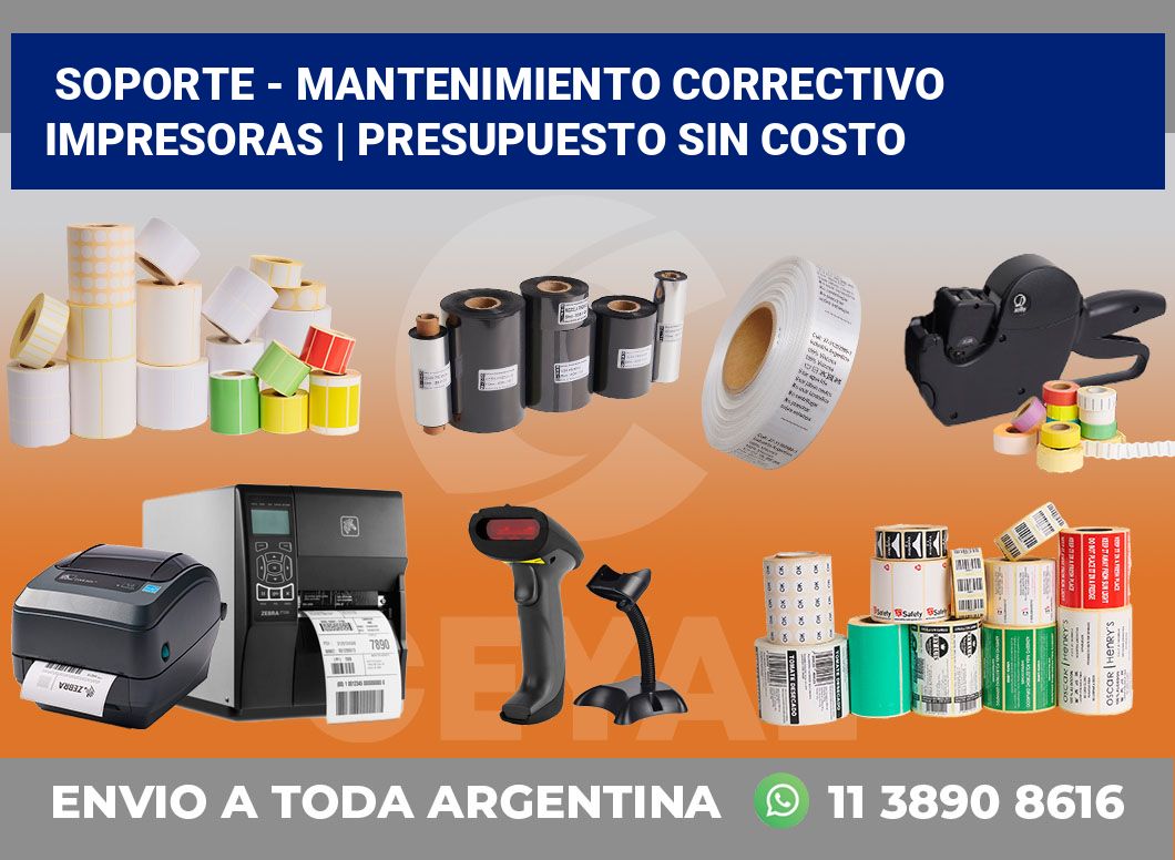 Soporte – Mantenimiento correctivo impresoras | Presupuesto sin costo