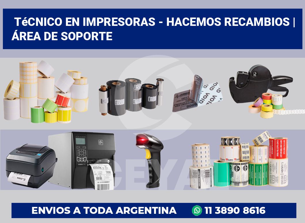 Técnico en impresoras – hacemos recambios | Área de soporte