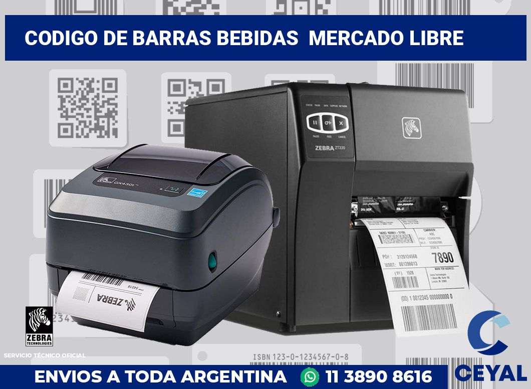 codigo de barras bebidas Mercado Libre